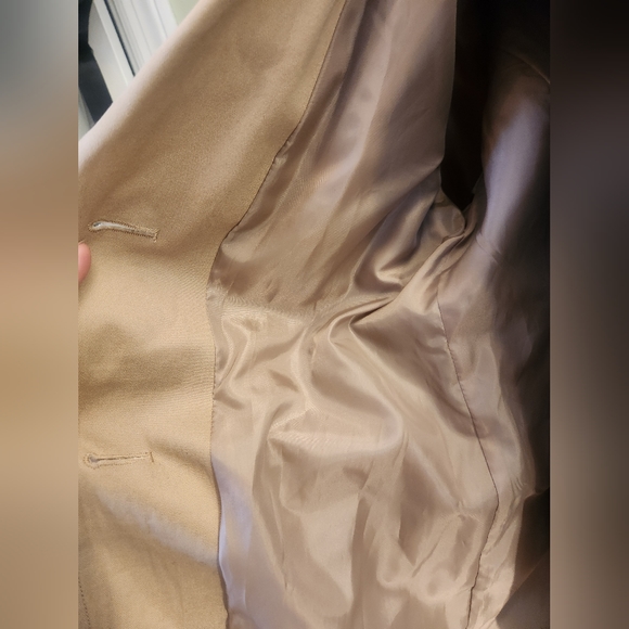 Kenneth Cole Trench Coat Khaki Medium - Picture 6 of 7